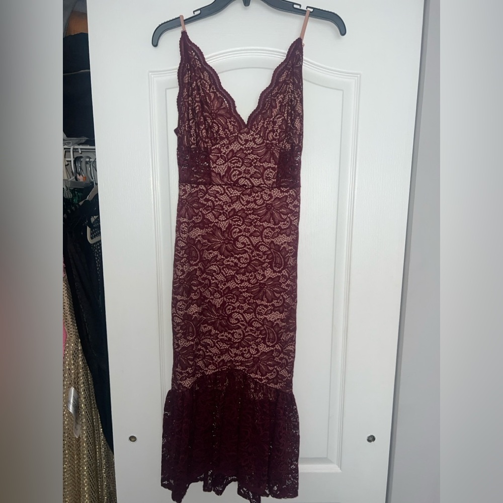 ASOS Red Sheath Maxi Dress Sweetheart Neckline Sleeveless